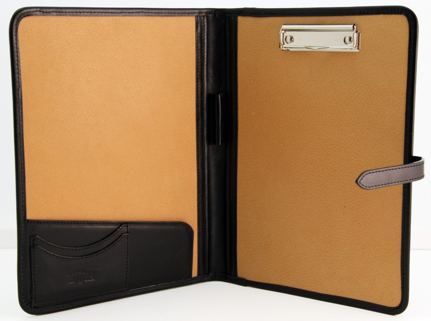 Conference Folder a4 Black Noda Genuine Leather clipboard Meeting Folio clipboard