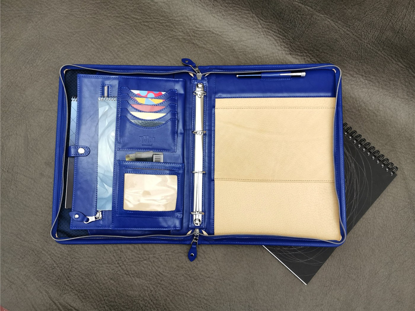 Zippered 4 ring binder